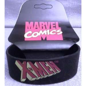  Marvel Comics X MEN Logo 7 Long Black Bracelet WRISTBAND 