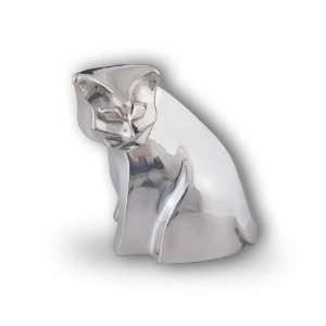  Silver Cat Contemporary Sculpture: Home & Kitchen