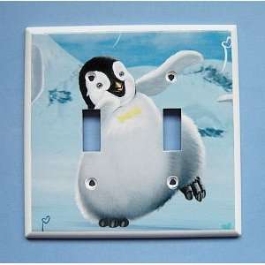 New Happy Feet Penguin Light Switchplate or Outlet in ANY size *FAST 