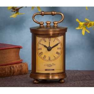  Dessau Antique Brass bombay Clock Patio, Lawn & Garden