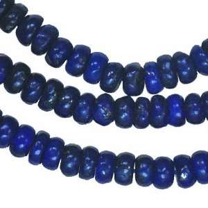  Lapis Lazuli 6mm Heishi Round Button Gem Blue Beads Strand 
