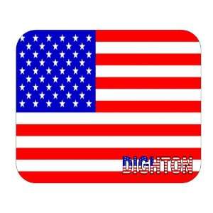  US Flag   Dighton, Massachusetts (MA) Mouse Pad 
