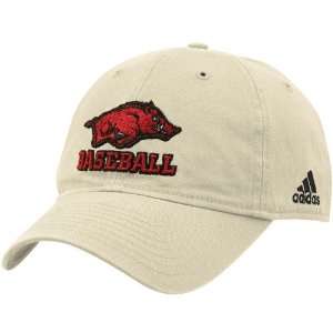  adidas Arkansas Razorbacks Stone Adjustable Baseball Hat 