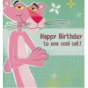 Greeting Card Birthday Card with Sound Pink Panther Happy Birthday to 