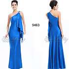 One Shoulder Diamantes Blues Stretchy Long Formal Prom Dress 09463 AU 