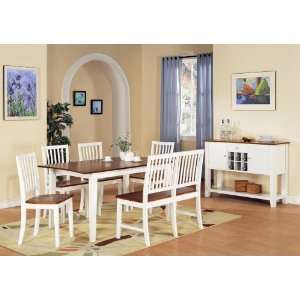 Branson White oak Counter Height Dining Table 
