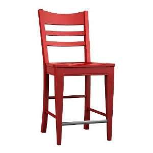 Broyhill   Color Cuisine Slat Back Counter Stool in Rouge   5214 305 