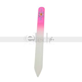 NEW Acrylic Crystal Glass Nail File Files Durable 17  