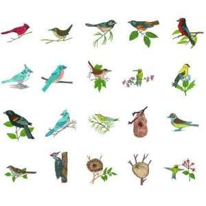    Embroidery Machine Designs BACKYARD BIRDS
