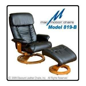    MacMotion Model #819B Leather Recliner and Ottoman