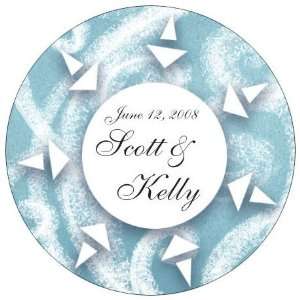 Favors Snowflake Design Winter Theme Personalized Travel Candle Favors 