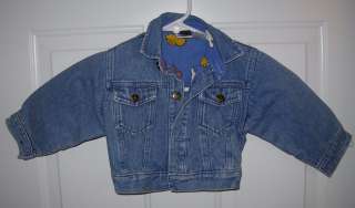 Toddler Disney Baby Mickey Mouse Blue Jean Jacket 18M  