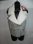 NWT JUICY COUTURE WOMENS HEATHER GREY MOTO VEST WITH SHERPA MEDIUM NWT 