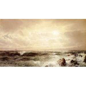   size 24x36 Inch, painting name Seascape 1, by Richards William Trost