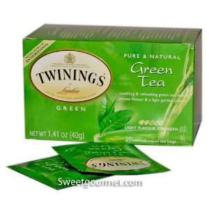 Twinings Tea   Green Tea   1.41oz  20: Grocery & Gourmet Food