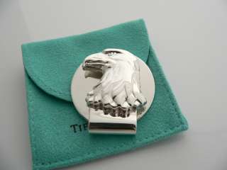   Co Silver Eagle Nature Bird Money Clip Holder Rare Vintage Excellent