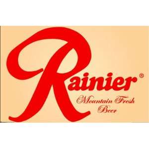 RAINIER BEER MOUNTAIN FRESH BREW 24x36 POSTER 8210 