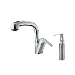  Vigo VG02004CHK2 Pull Out Spray Kitchen Faucet with Soap 