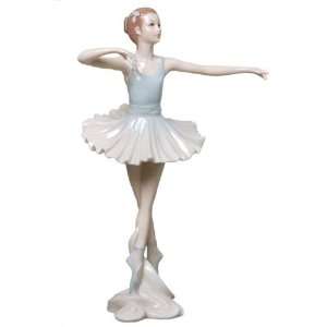   Figurine Graceful Ballerina En Pointe Blue Tutu