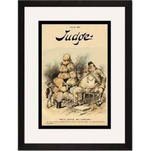 Black Framed/Matted Print 17x23, Judge Magazine: Brice, Boodle and 