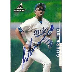  Wilton Guerrero Signed Dodgers 1997 Pinnacle Card 