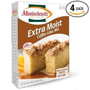 Manischewitz Extra Moist Coffee Cake Mix, 13 Ounce Boxes (Pack of 4)