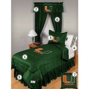   Miami Hurricanes Twin Size Locker Room Bedroom Set