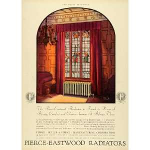1927 Ad Pierce Eastwood Radiators Robert Cameron Stained Glass Heating 