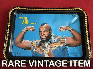 The A Team Mr. T Vintage Metal TV Tray 1983 RARE Official Merchandise 
