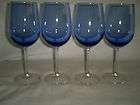 blue wine glasses  