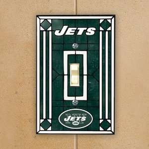  New York Jets Art Glass Switch Cover: Sports & Outdoors