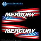 Mercury outboard decals USA American flag Stars and Stripes boat motor 