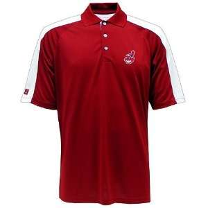  Cleveland Indians Force Polo Shirt (Team Color): Sports 