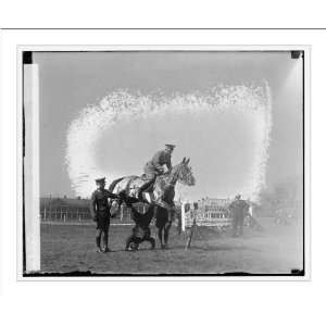   Print (L): [Unidentified man jumping with horse]: Home & Kitchen