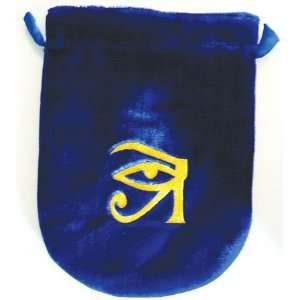 Blue Velvet Eye of Horus Tarot Bag 