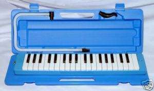 Beautiful Blue 37 Key Melodica w/Hard Case & Free Gift  