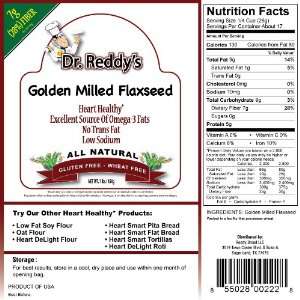 Dr Reddys Cold Milled Flaxseed  Grocery & Gourmet Food