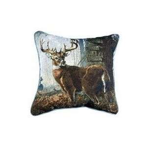  Impending Challenge Deer Hunting Hunter Throw Pillow 17 