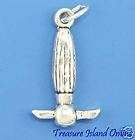 INDIAN TOMAHAWK AXE TOOL 3D Sterling Silver Charm  