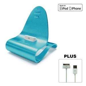  NEW iCrado Dock Cyan w/cable (Cell Phones & PDAs) Office 