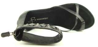 Makowsky VERA Black Gladiator Womens Shoes Sandals 9  