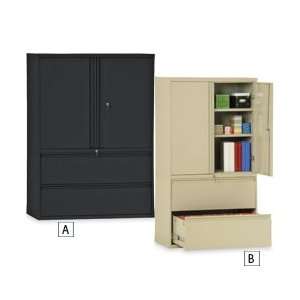  MBI Lateral Files with Storage Cabinet   Putty Office 
