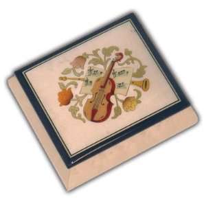  Exquisite White Music Jewelry Box with Instrumental and 