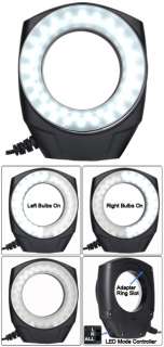 NEW 48 LED RECHARGEABLE VIDEO CAMERA MACRO RING LIGHT  