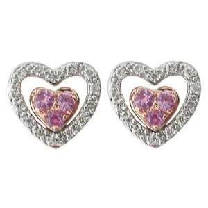  Mastini Heart of Hearts Pink Sapphire Earrings Mastini 