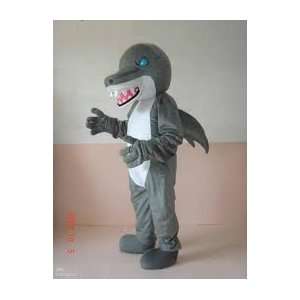  Grey Shark Adult Mascot Costume 