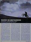 Sachs 125 Motocross Motorcycle Impression Article 1970
