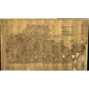  Civil War Map Map of Amelia Co., Virginia  made under the 