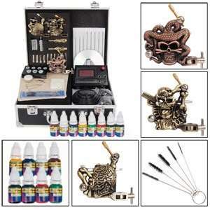   Puzzled LCD 3 Guns Tattoo Machine Kit: Health & Personal Care