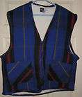 Mens WilliWear Wool Plaid Vest   LARGE outerwear